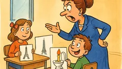 Barzelletta: Pierino porta un water a scuola