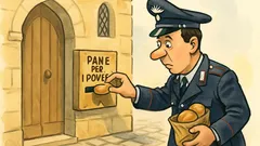 Barzelletta: Un carabiniere vede “Pane per i poveri”
