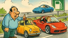 Barzelletta: Lino in autostrada con la Cinquecento