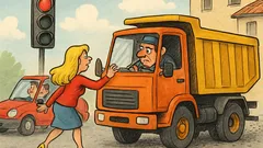 Barzelletta: Un camionista al semaforo, bussa Cindy