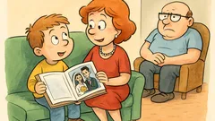 Barzelletta: Il bambino sfoglia l’album di nozze