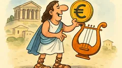 Barzelletta: un aedo greco suona… l’euro!