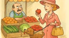 Barzelletta: Una signora chic dal fruttivendolo