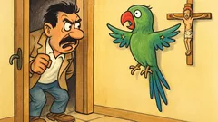 Barzelletta: Un pappagallo chiama il Brasile di nascosto