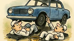 Barzelletta: Due juventini sotto una macchina...