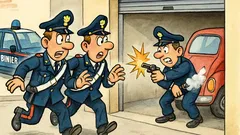 Barzelletta: i carabinieri irrompono nel garage